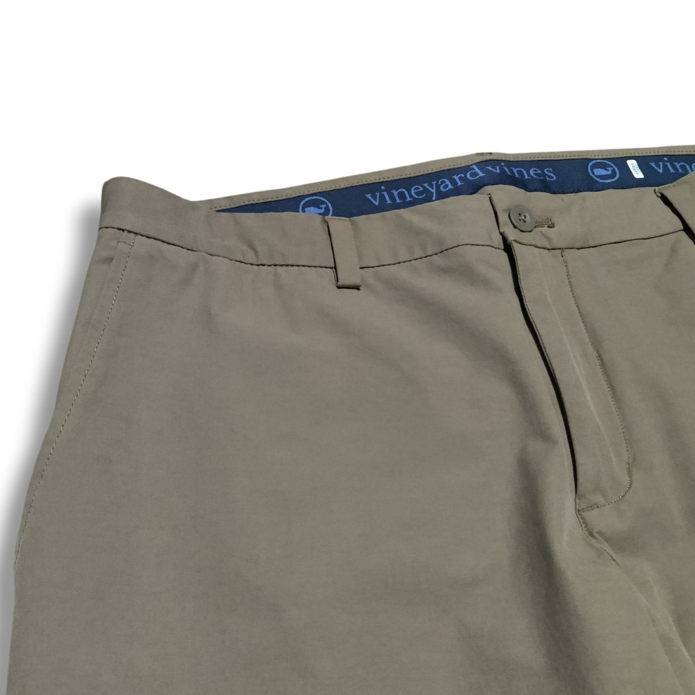 Vineyard Vines On The Go Pant Khaki Mens Size 36 x 32 (Fits 36 x 29) Golf Preppy